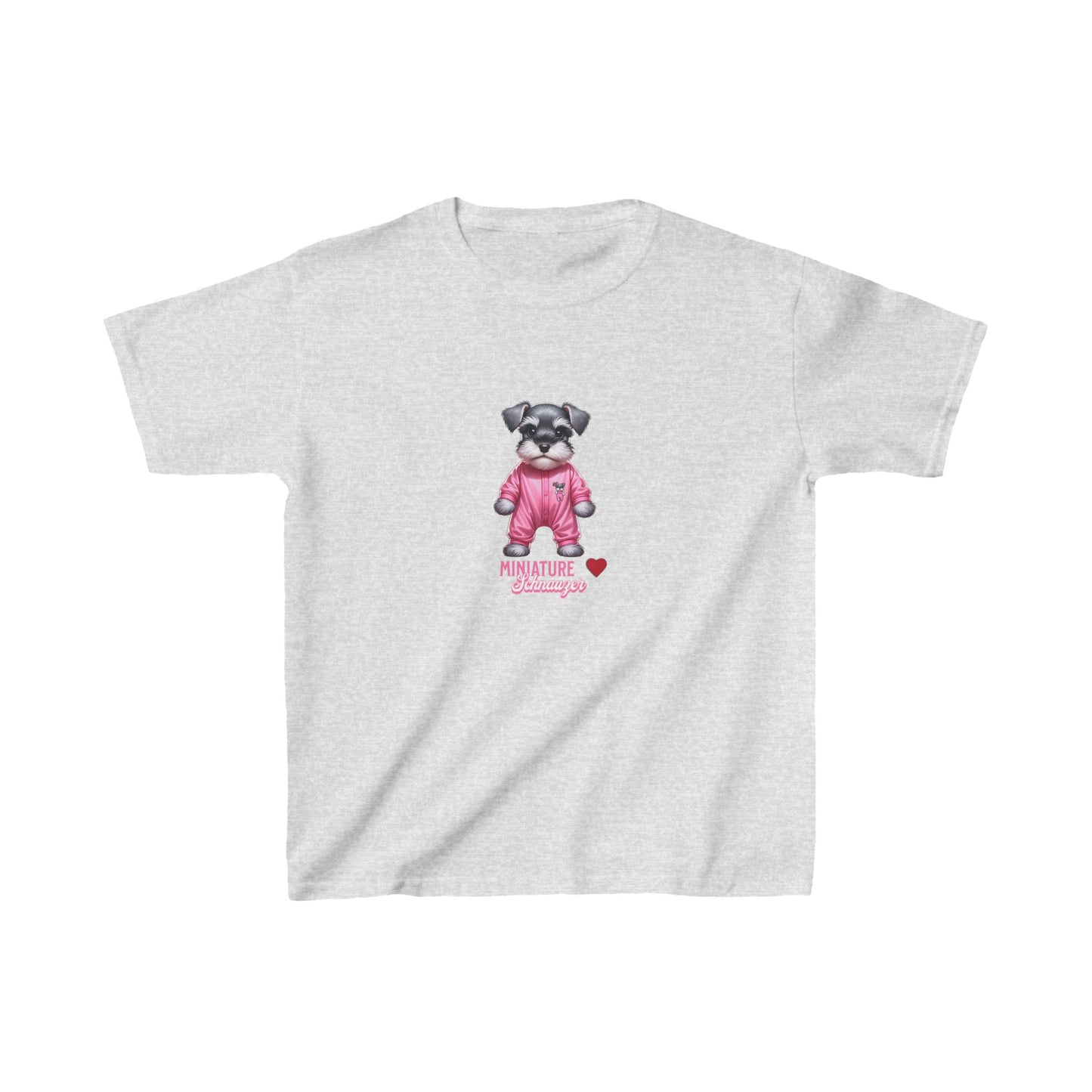 Puppy Schnauzer Pink T-Shirt