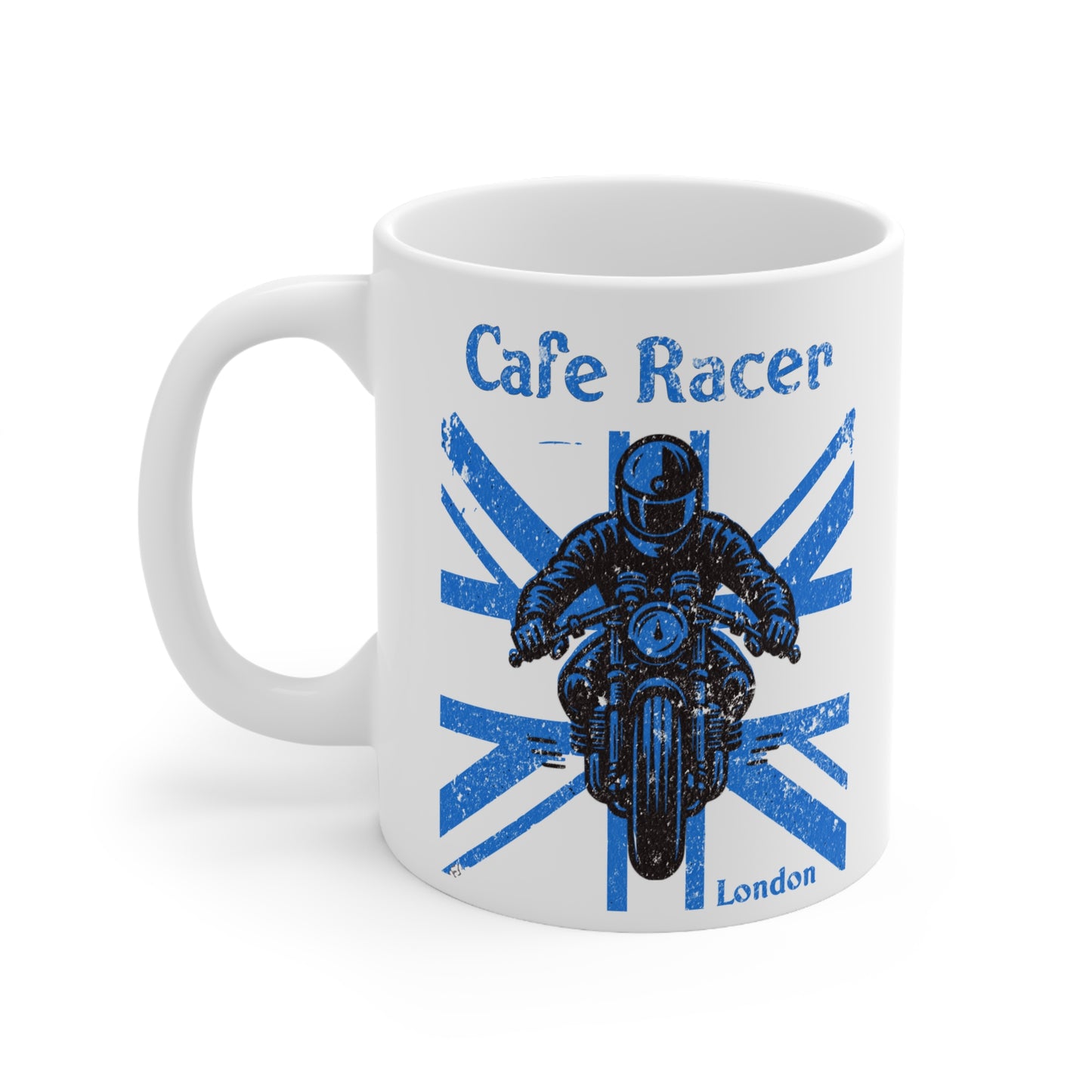 Cafe Racer Blue Union Flag Mug