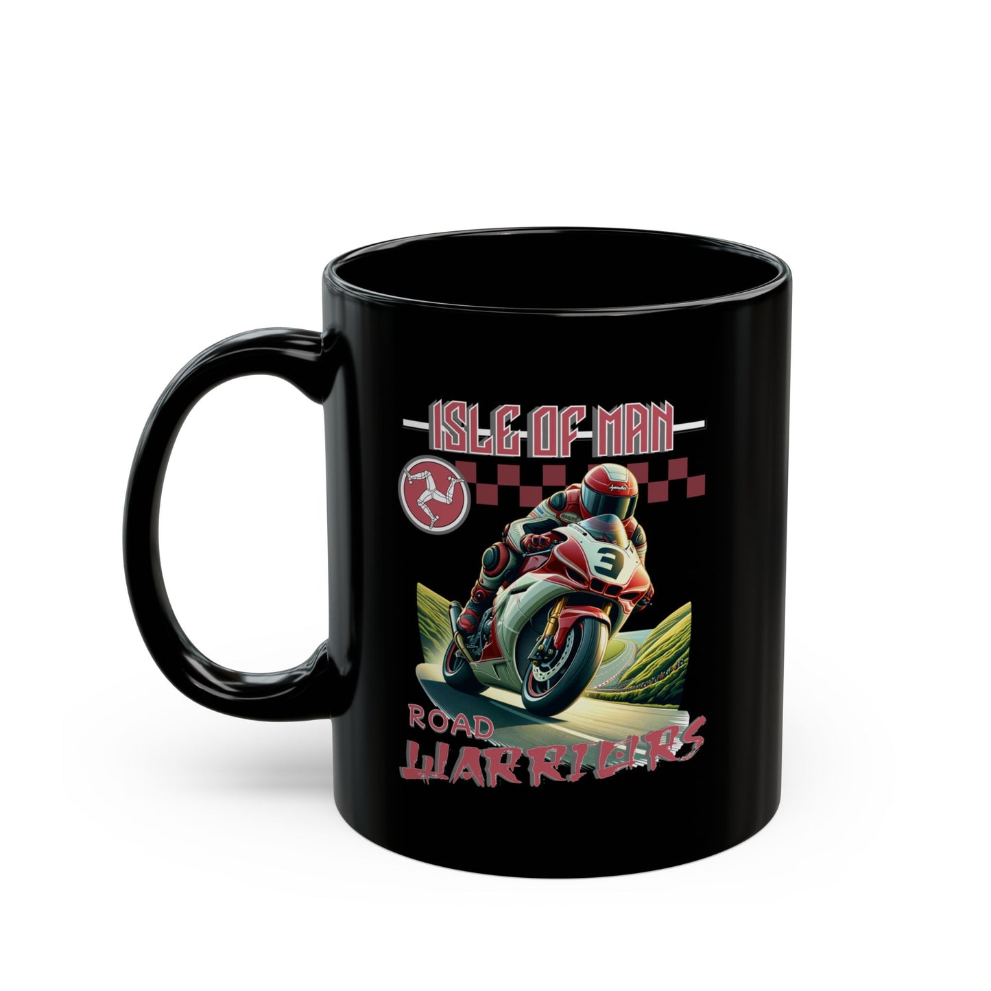 Isle of Man - Road Warriors 'Red' Mug