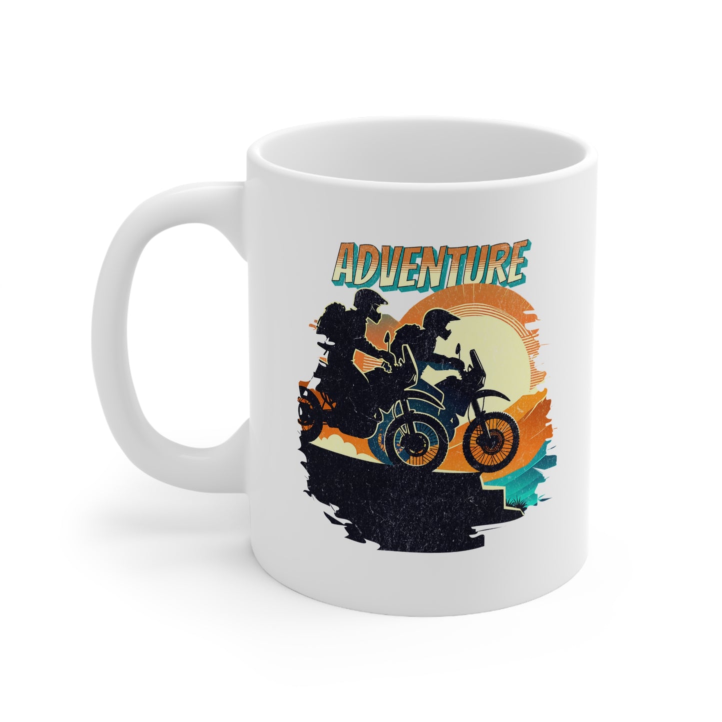 Adventure Bikers Sunset Mug