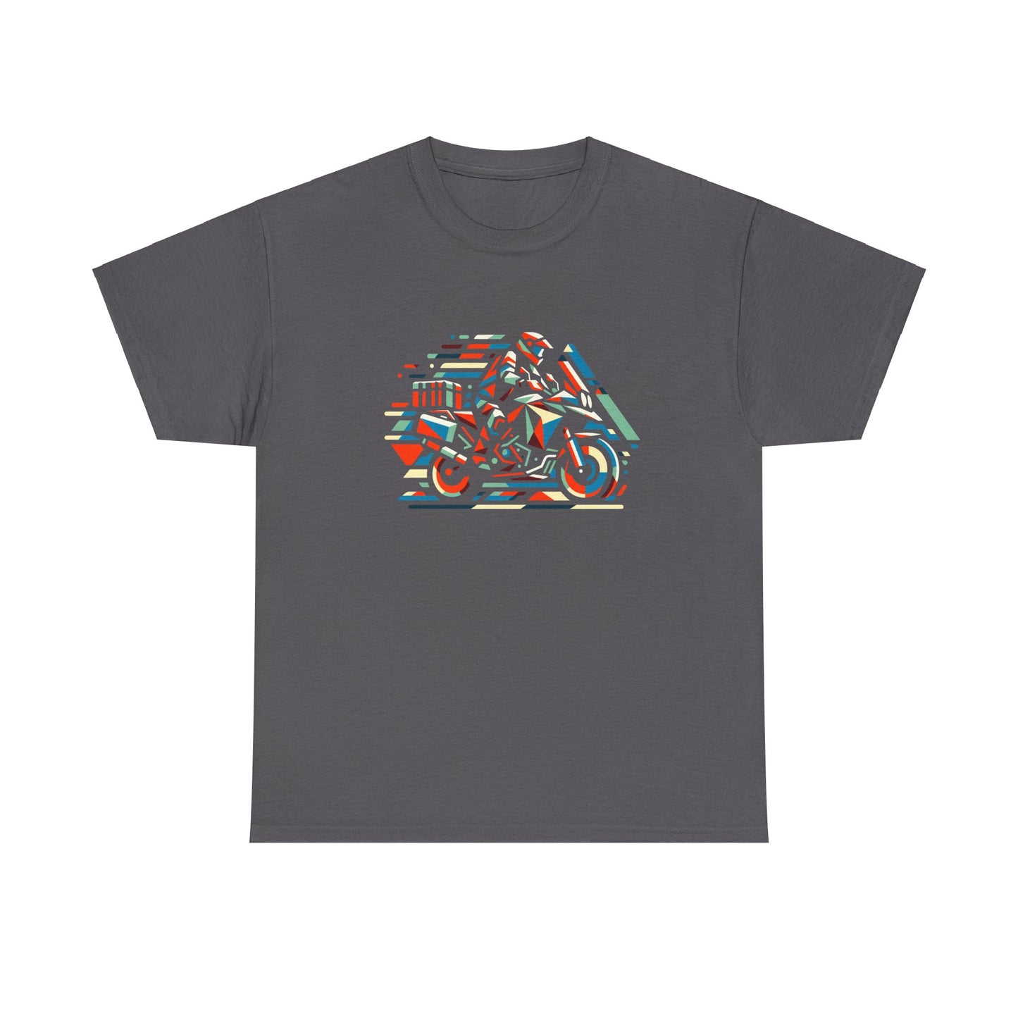 Abstract Adventure Biker T-Shirt