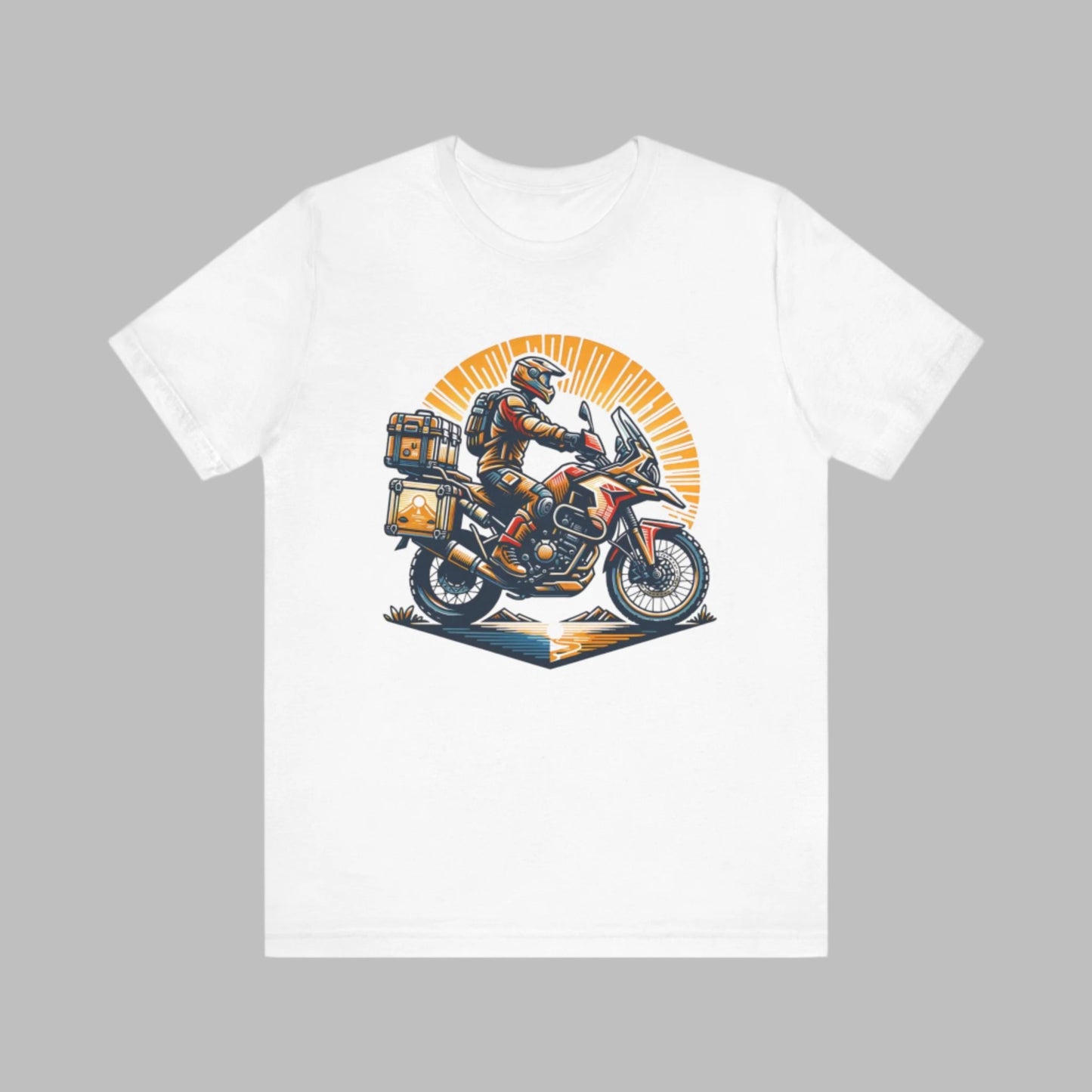 Adventure Biker Sunrise T-Shirt