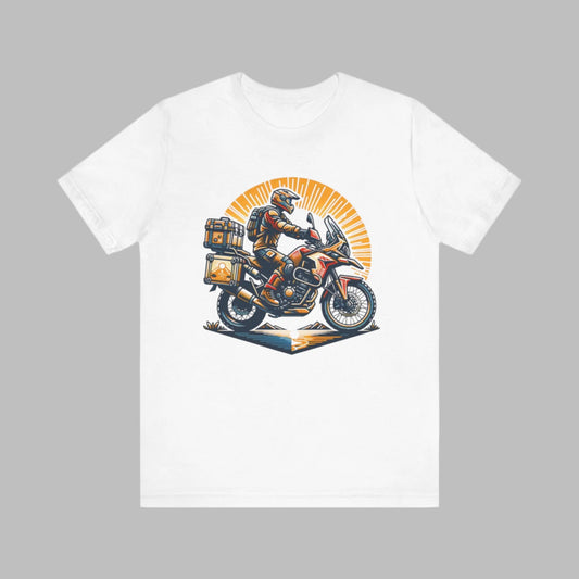 Adventure Biker Sunrise T-Shirt