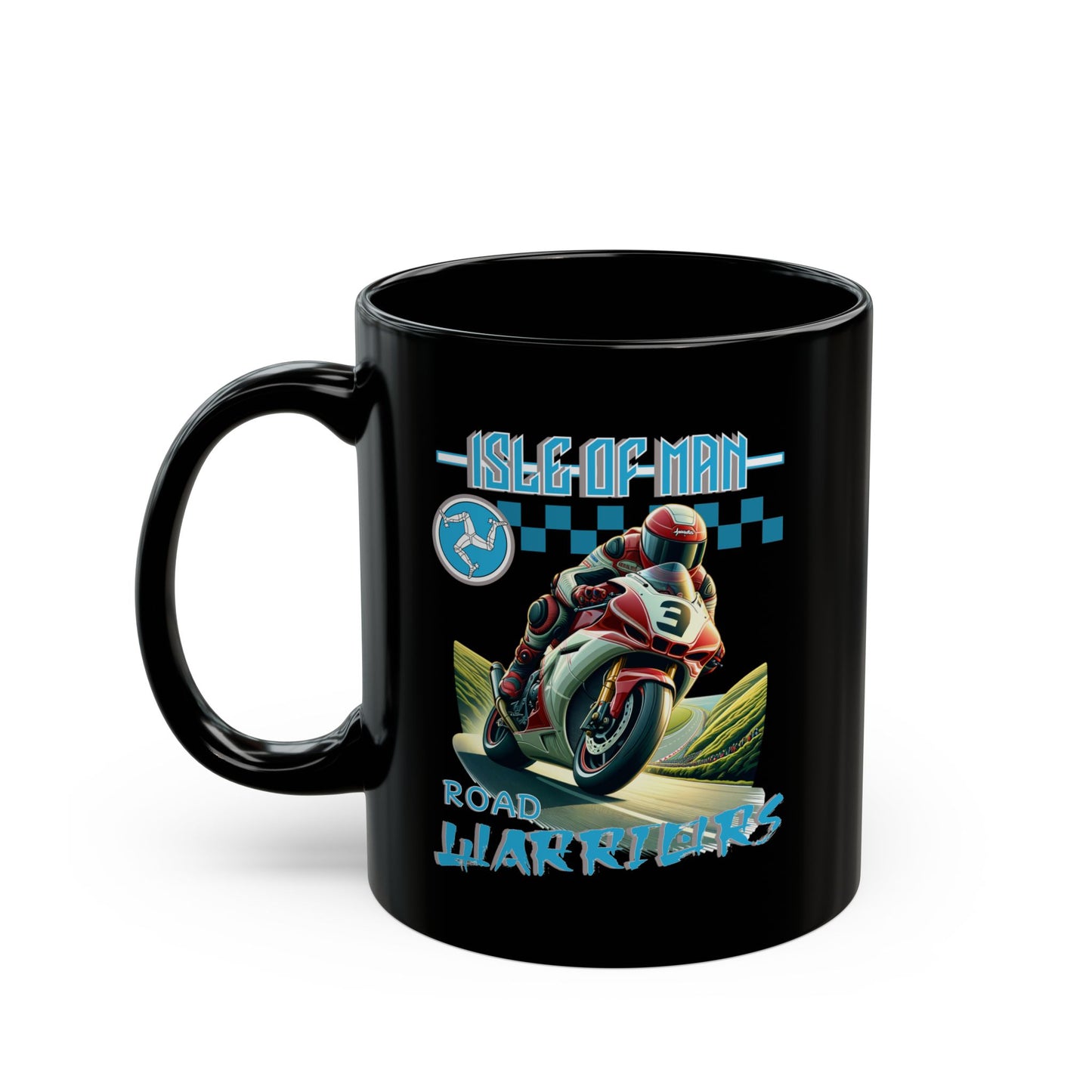 Isleof Man - Road Warriors 'Blue' Mug