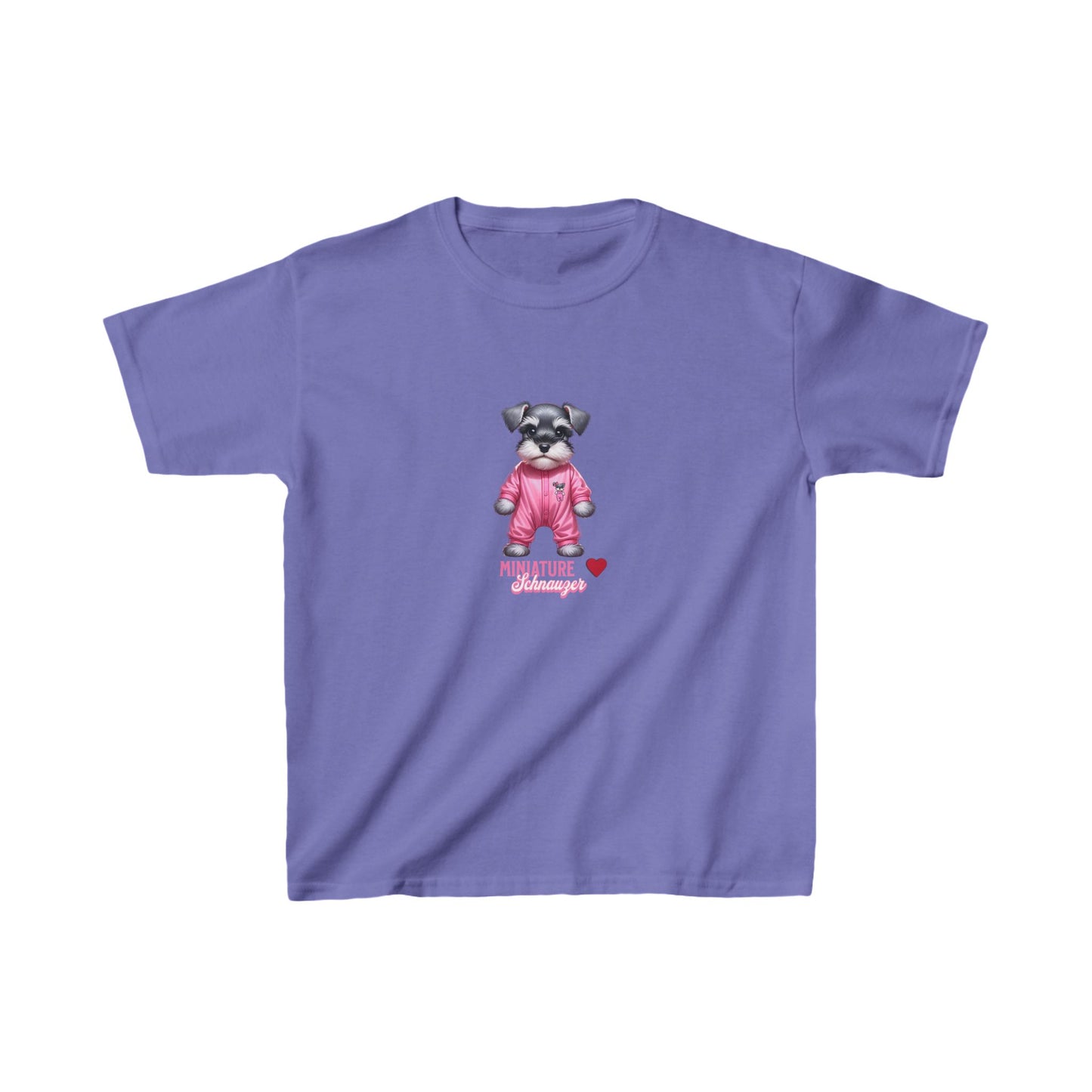 Puppy Schnauzer Pink T-Shirt