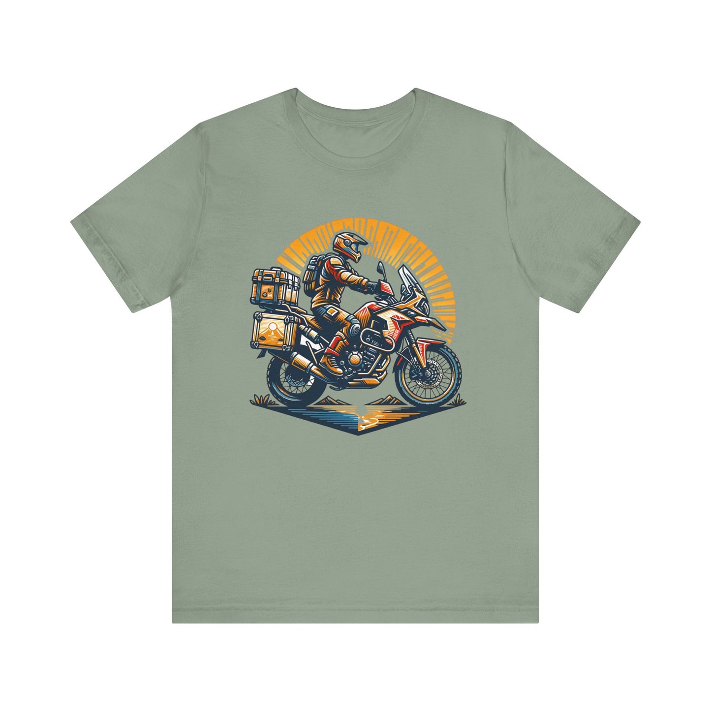 Adventure Biker Sunrise T-Shirt