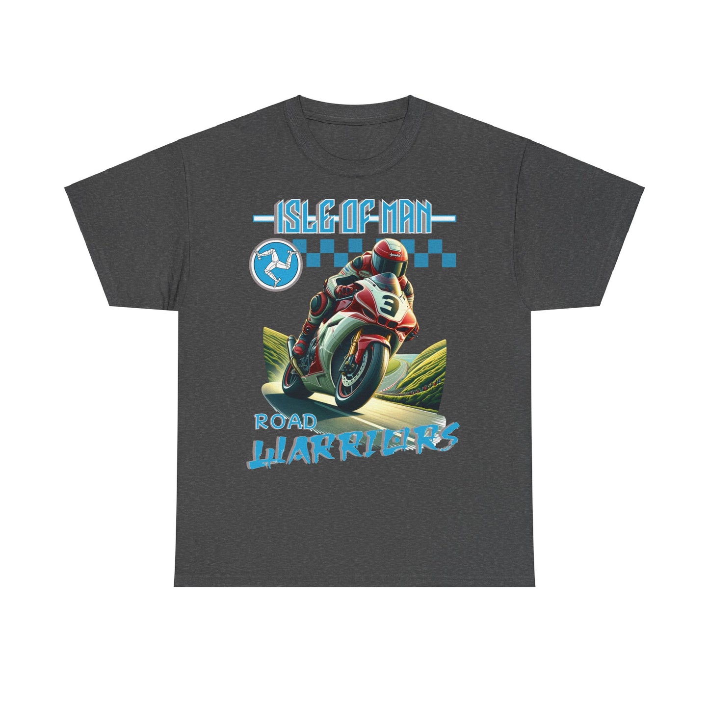 Isle of Man - Road Warriors - Blue - T-Shirt