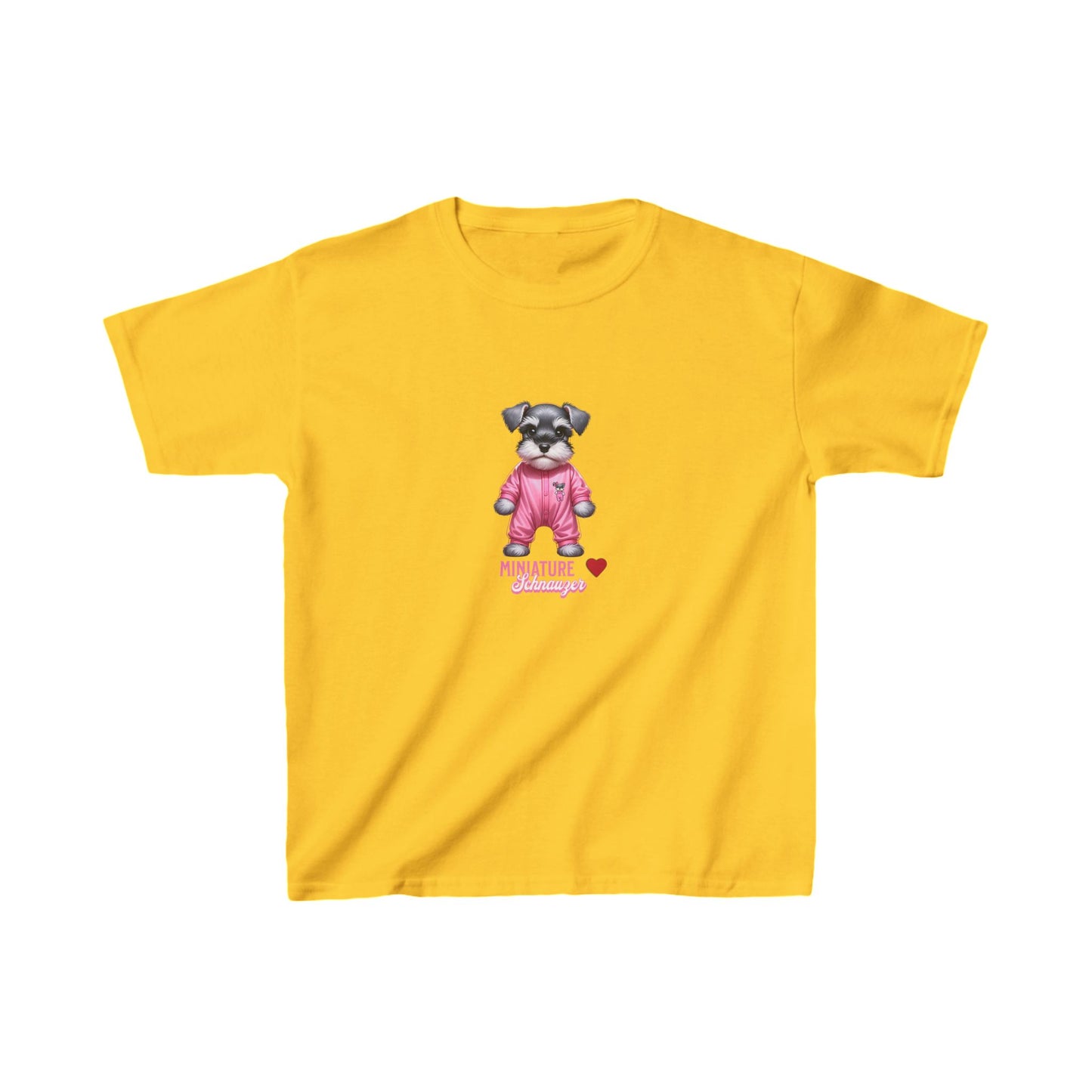 Puppy Schnauzer Pink T-Shirt