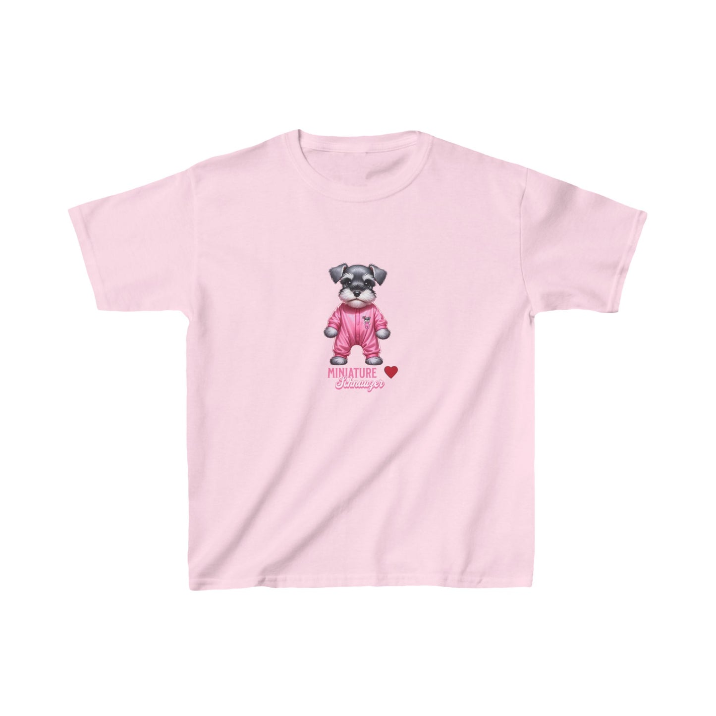 Puppy Schnauzer Pink T-Shirt