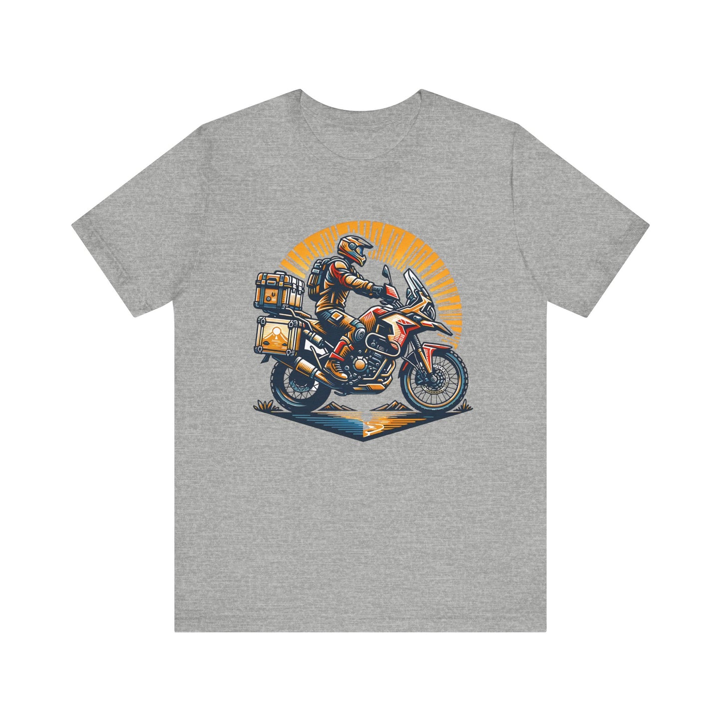 Adventure Biker Sunrise T-Shirt