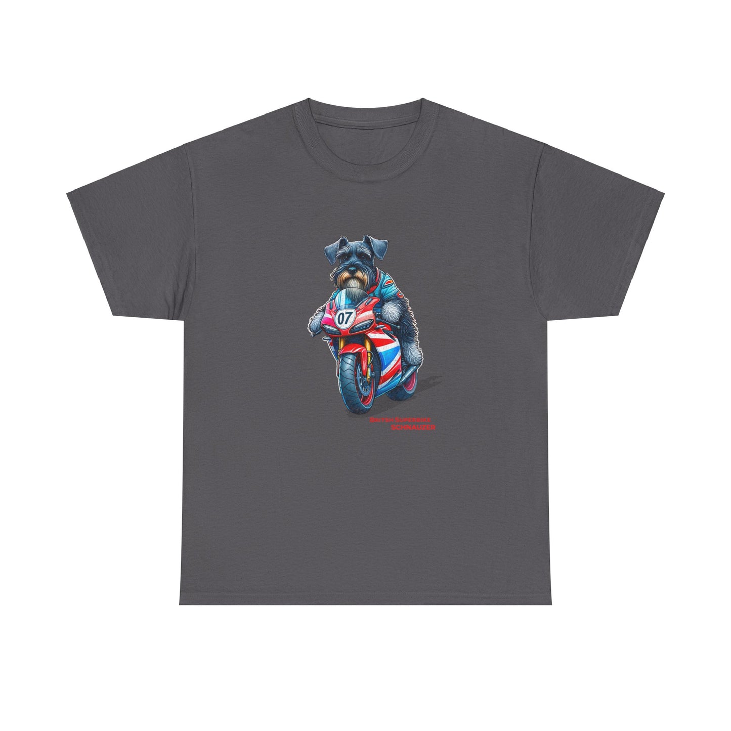 British Schnauzer Motorcycle Racer T-Shirt