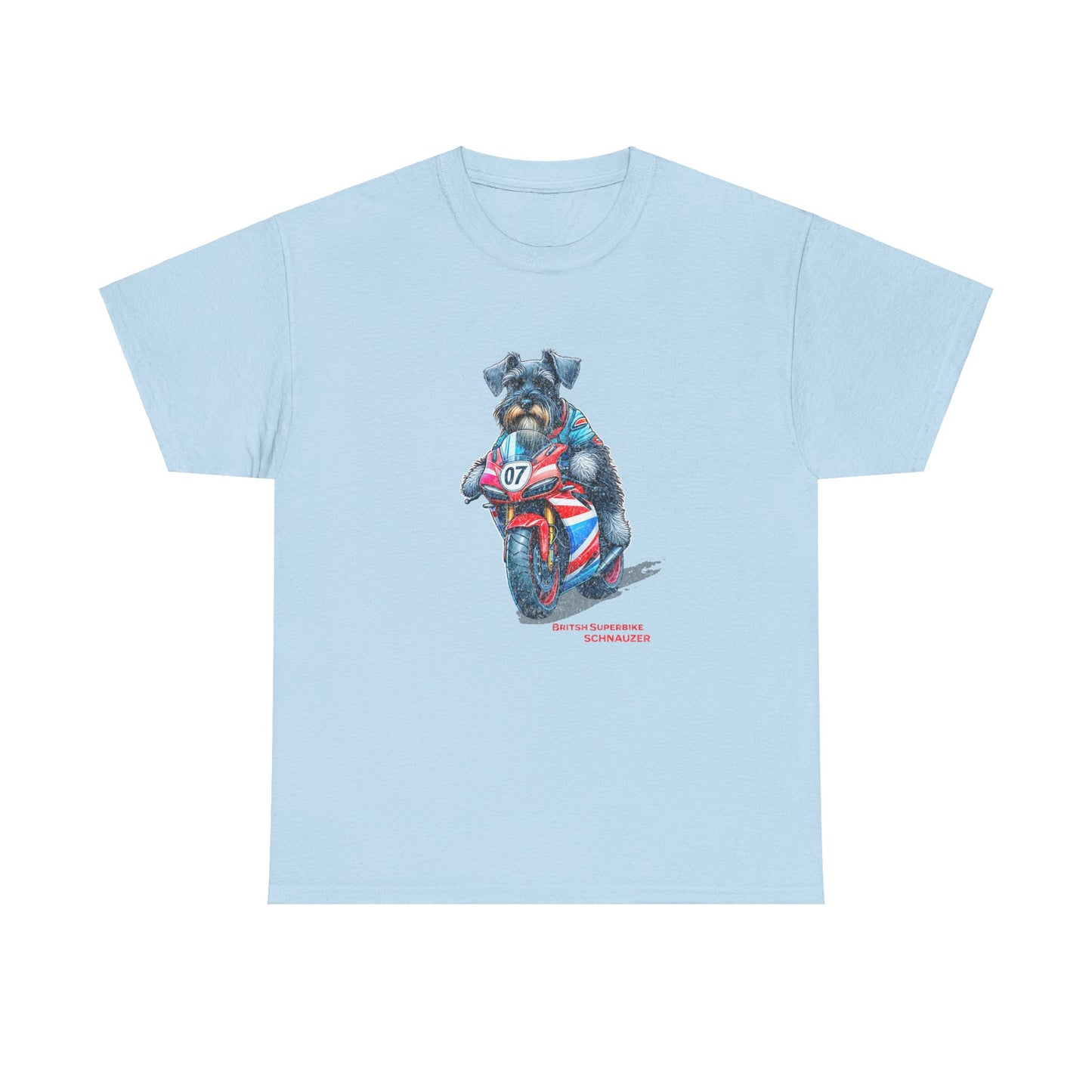 British Schnauzer Motorcycle Racer T-Shirt