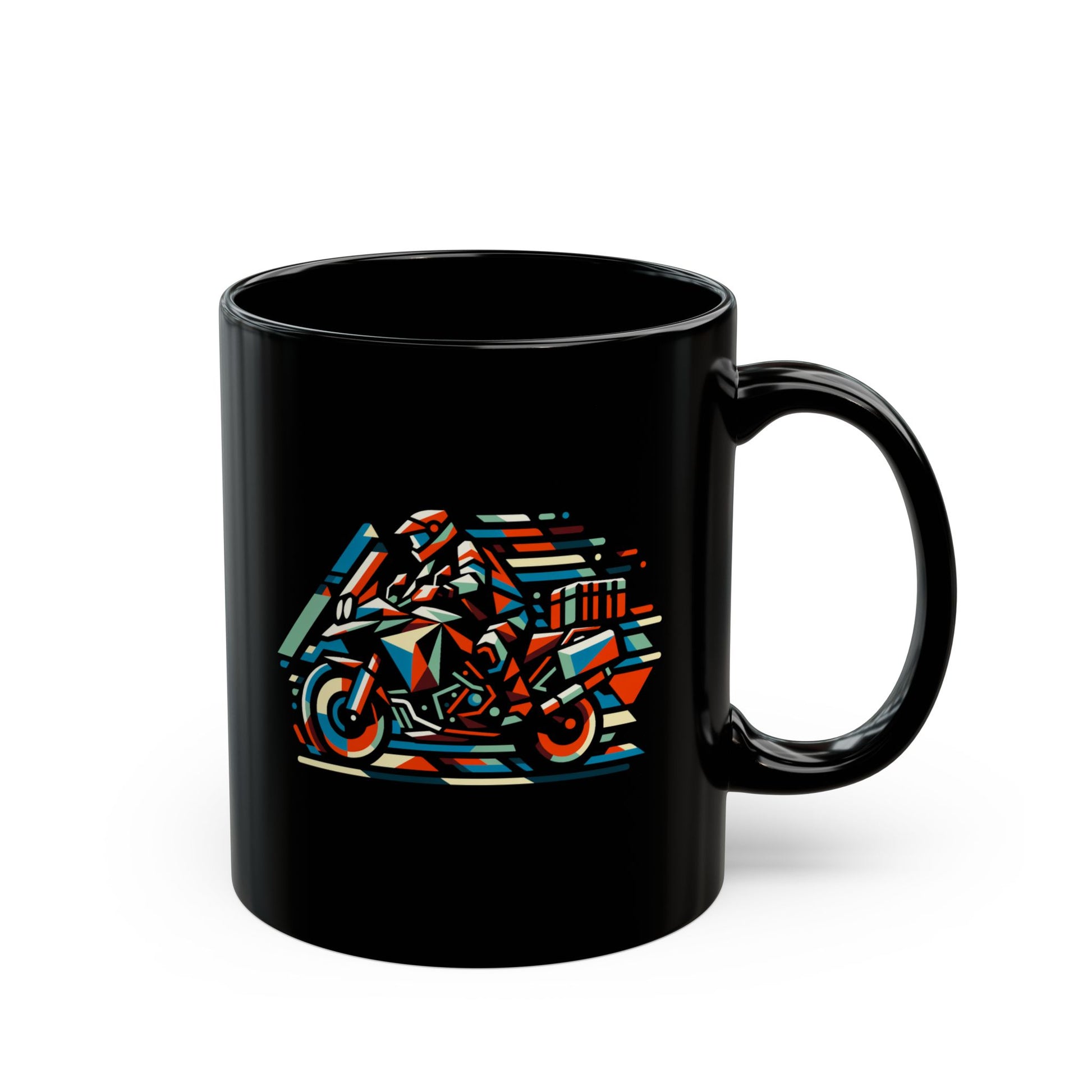 Abstract design Adventure biker Mug 