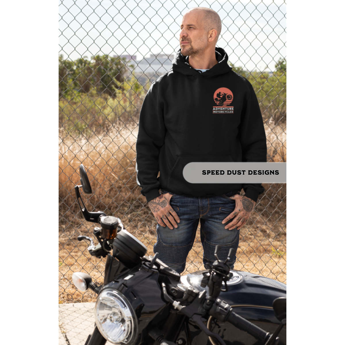 Adventure Motorcycle - Night Rider Hoodie