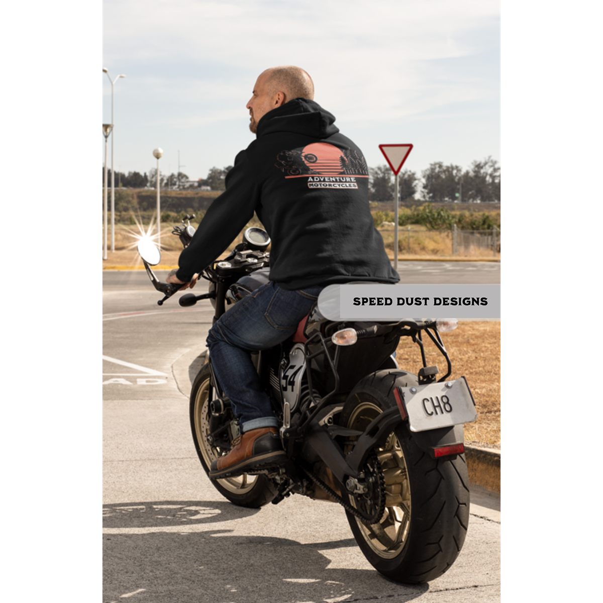 Adventure Motorcycle - Night Rider Hoodie