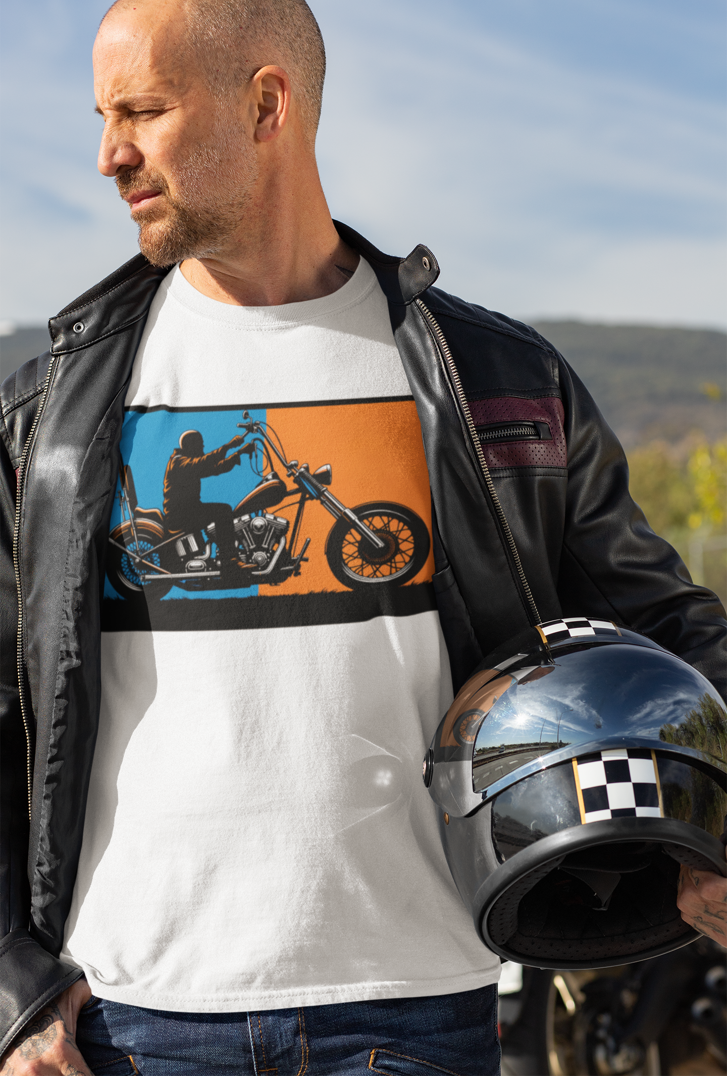 Chopper silhouette Dawn Til Dusk T-Shirt