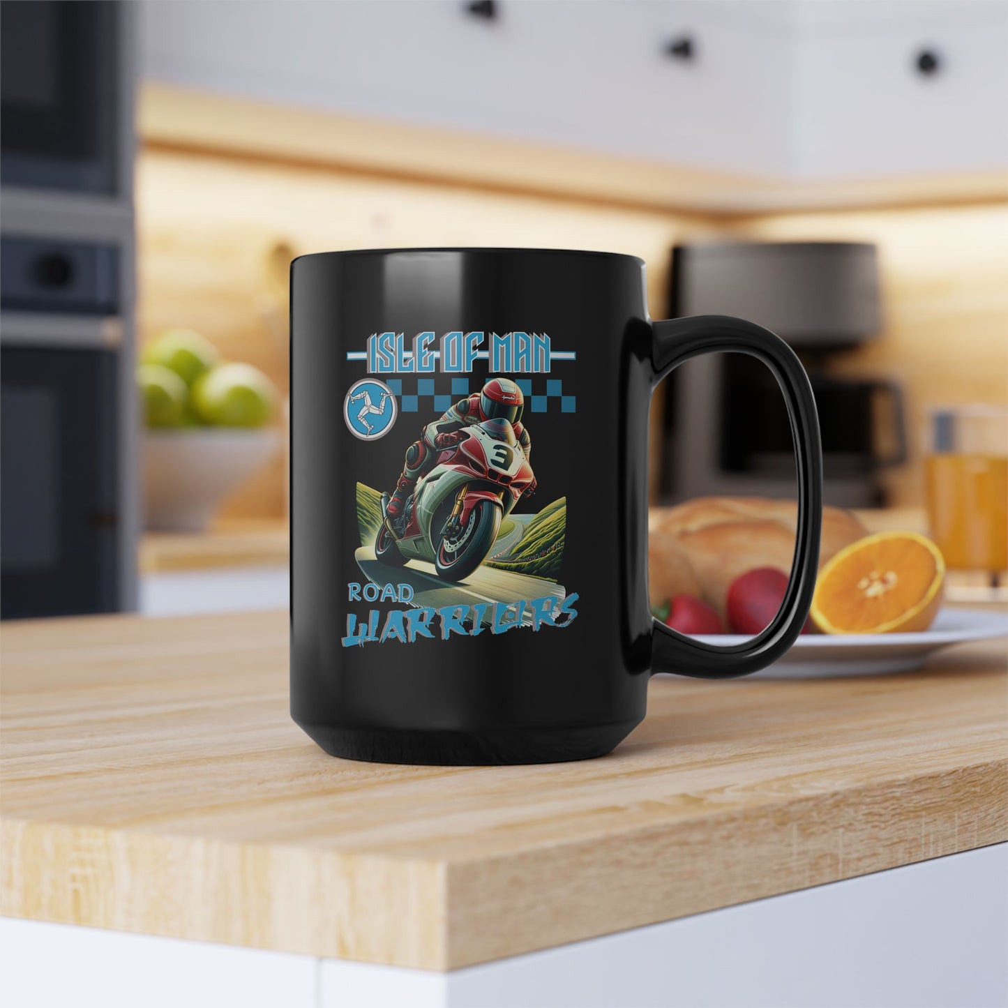 Isleof Man - Road Warriors 'Blue' Mug